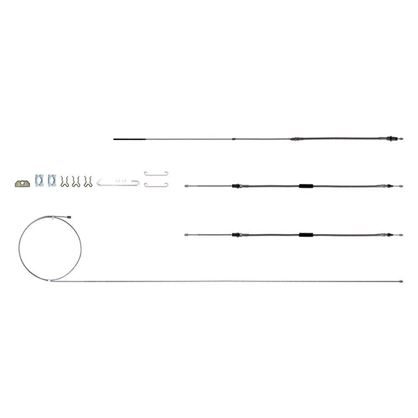 1965 Chevrolet Chevelle/Malibu EMERGENCY BRAKE CABLE FULL SET WITH ALL HARDWARE PG & MANUAL TRANS IN OE MATERIAL RSBCC01 | BR6401V