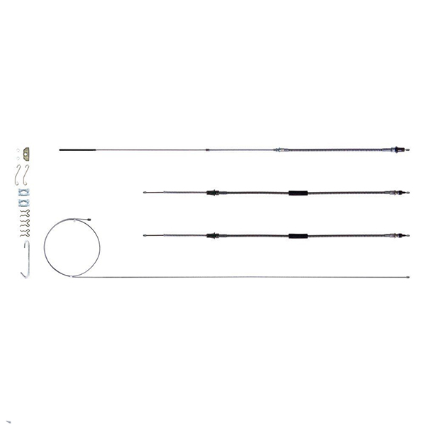 1967 Chevrolet El Camino EMERGENCY BRAKE CABLE FULL SET WITH ALL HARDWARE PG & MANUAL TRANS IN OE MATERIAL RSBCC06 | BR6406E