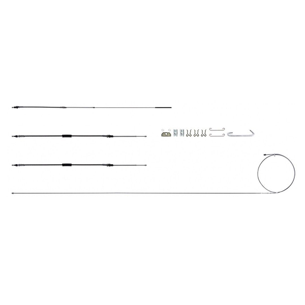 1971 Pontiac GTO/LeMans/Tempest EMERGENCY BRAKE CABLE FULL SET WITH ALL HARDWARE WITH TH400 IN OE MATERIAL RSBCA02 | BR6402Z