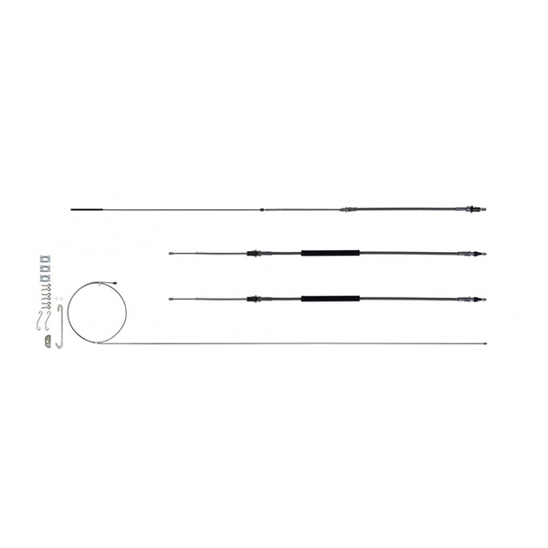 1972 Pontiac GTO/LeMans/Tempest EMERGENCY BRAKE CABLE FULL SET WITH ALL HARDWARE WITH TH400 IN OE MATERIAL RSBCA04 | BR6804Z