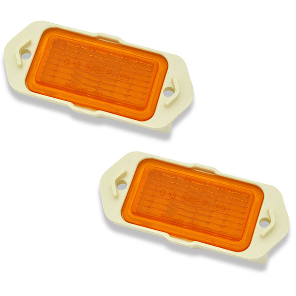 1969 Chevrolet Camaro SIDE MARKER LENS FRONT (AMBER) REPRODUCTION - PR | XL4695C