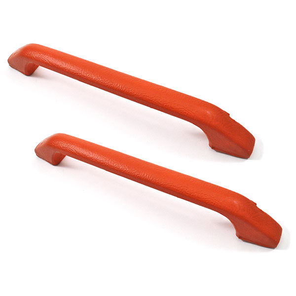 1968 Pontiac Firebird/TransAm INTERIOR DOOR PANEL GRAB HANDLE (ORANGE) - PAIR | IN2865F