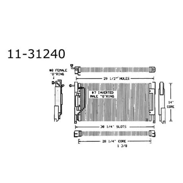 1971 Buick Skylark/GS/Regal/GN A/C CONDENSER 631240 - AC1240 | AC1005S