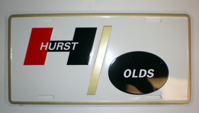 1976 Oldsmobile Cutlass/442/F85 ACCESSORY LICENSE PLATE (HURST OLDS ...