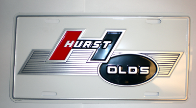 1968 Oldsmobile Cutlass/442/F85 ACCESSORY LICENSE PLATE (HURST OLDS ...