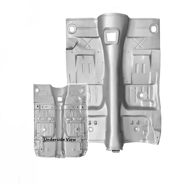 1973 Pontiac Firebird/TransAm FULL FLOOR PAN ASSEMBLY WITH BRACES INSTALLED AUTOMATIC ONLY - ONE PIECE | BP10005F