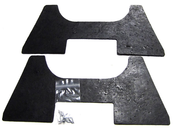 1970 Pontiac GTO/LeMans/Tempest REAR BUMPER SPLASH SHIELDS (GTO) - PR | BP10095G