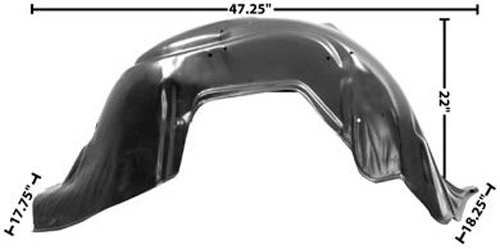 1962 Chevrolet Impala/Caprice/Bel Air FRONT INNER FENDER WELL (NEW REPRODUCTION) - LH | BP10466P
