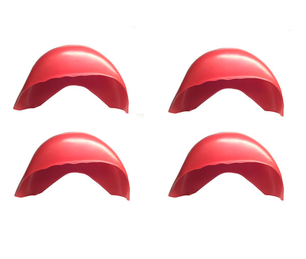 1965 Pontiac GTO/LeMans/Tempest RED INNER FENDER LINER (FRONT & REAR) - SET OF 4 MADE IN THE USA | BP1094G