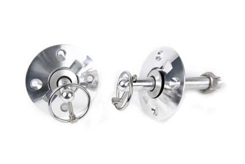 1970 Chevrolet El Camino BASIC HOOD PIN KIT (BILLET ALUMINUM) POLISHED | BP10989V