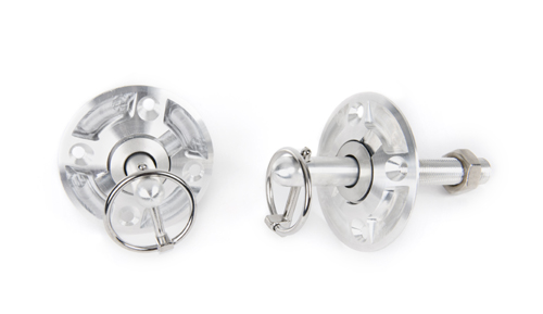 1970 Chevrolet El Camino ADVANCED CROSS DESIGN HOOD PIN KIT (BILLET ALUMINUM) CNC FINISH | BP10990V