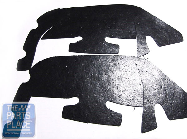 1969 Pontiac Firebird/TransAm INNER FENDER WELL SPLASH SHIELDS - PAIR | BP1102F