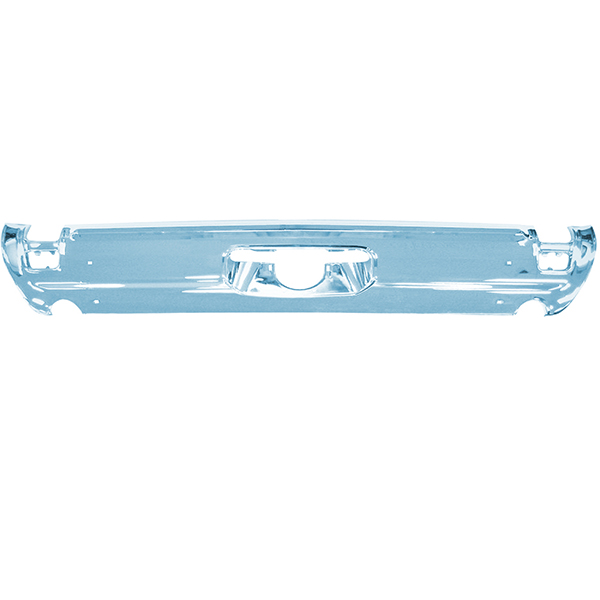 1969 Oldsmobile Cutlass/442/F85 REAR BUMPER 442 (NEW) - WITH CUTOUTS FOR DUAL EXHAUST. THE PLATING IS EQUAL TO OR BETTER THAN GM | BP11270T