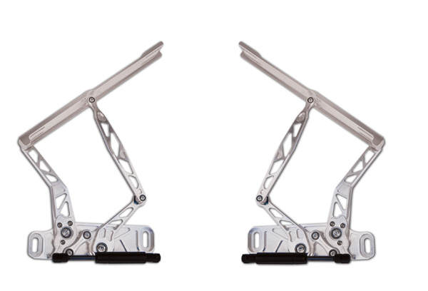 1970 Pontiac GTO/LeMans/Tempest BILLET ALUMINUM HOOD HINGE KIT FOR AIR FRAME (NATURAL STEEL) | BP12875G