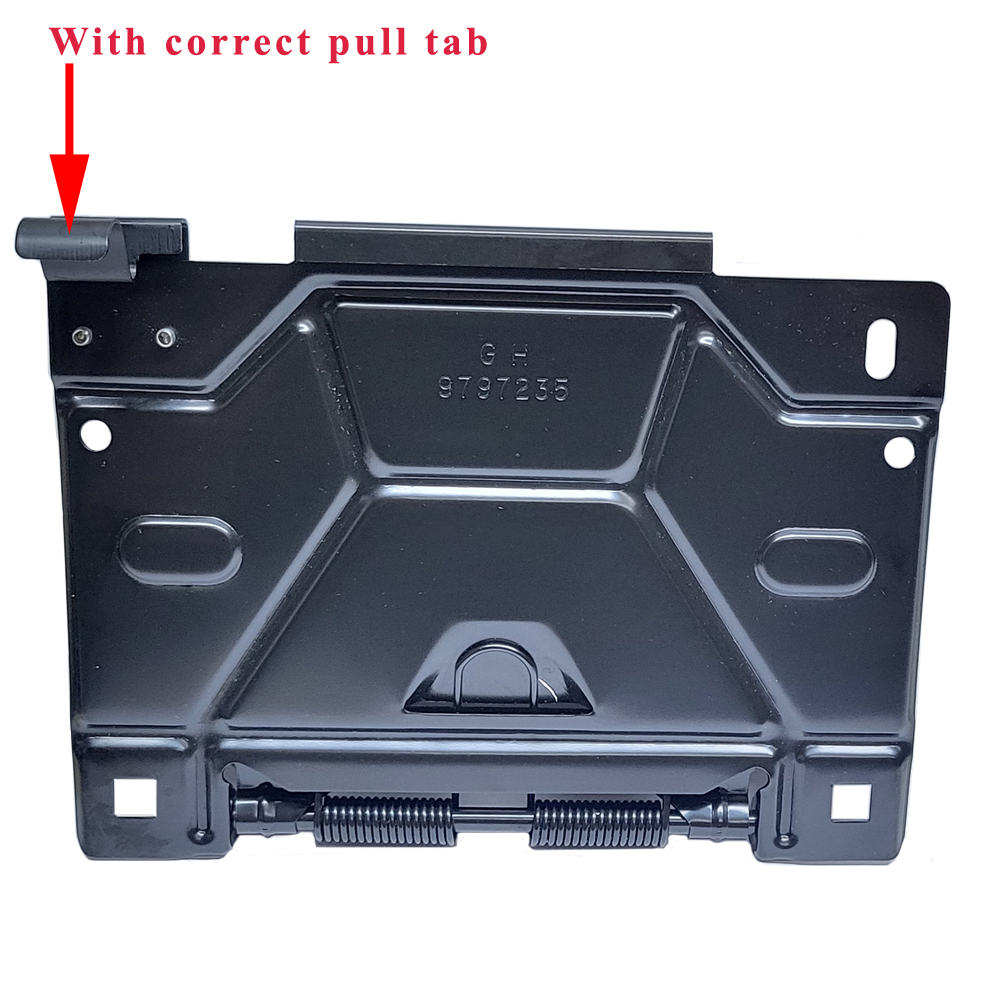1972 Pontiac Grand Prix 69-UP LICENSE PLATE/GAS DOOR (CORRECT WITH PULL TAB) - REAR | BP1302F