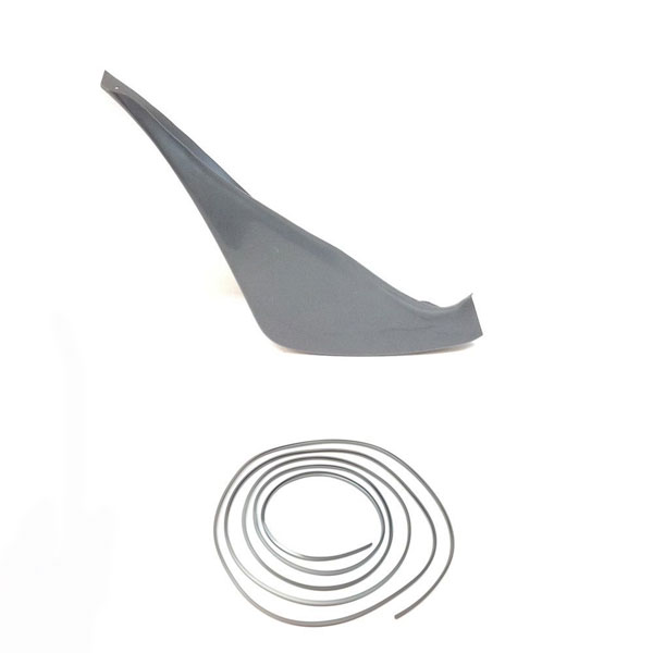 1970 Pontiac Firebird/TransAm FRONT FENDER FLARE WITH WELTING (GRAY ABS PLASTIC) - RH - GM # 526825 | BP1318F