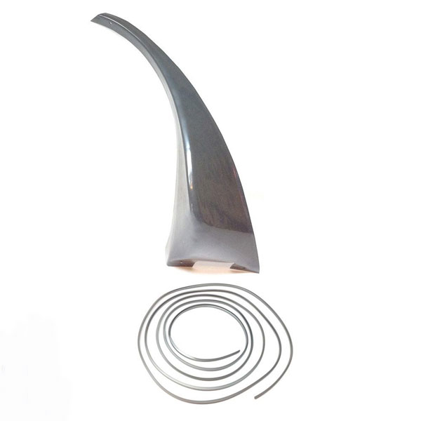 1971 Pontiac Firebird/TransAm REAR QUARTER FLARE WITH WELTING (GRAY ABS PLASTIC) - RH - GM # 526829 MADE IN THE USA | BP1322F