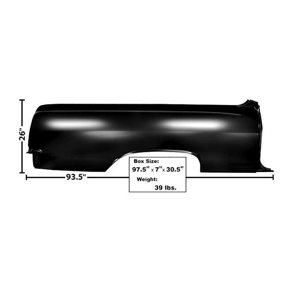 1964 Chevrolet El Camino REAR QUARTER FULL PANEL - RH | BP1476E