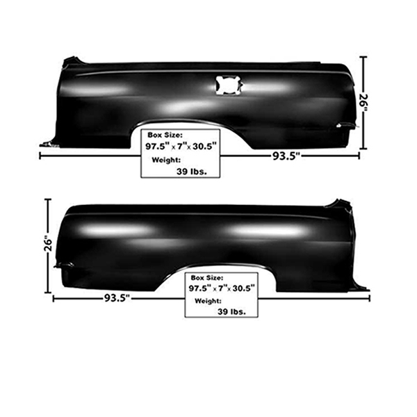 1965 Chevrolet El Camino REAR QUARTER FULL PANEL PAIR- LH & RH | BP1477E