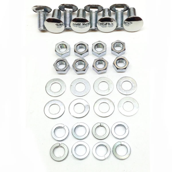 1969 Chevrolet Nova/Chevy II BUMPER BOLT SET FRONT AND REAR (8 CARRIAGE BOLTS, 8 LOCK WASHERS, 8 FLAT WASHERS AND 8 HEX NUTS) - EA | BP1542C