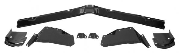 1967 Pontiac GTO/LeMans/Tempest FRONT BUMPER FILLER PANEL KIT (INCLUDES CENTER PIECE UNDER GRILLE & EACH PIECE UNDERNEATH THE HEADLIGHTS) - 7 PIECES | BP2222G