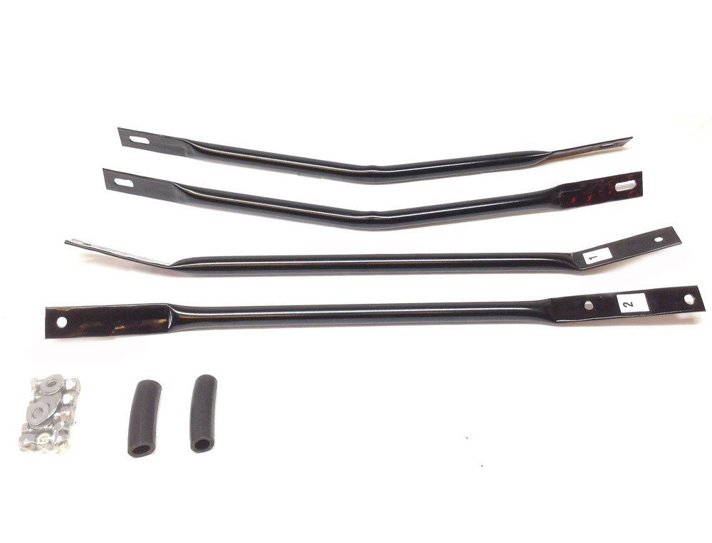 1985 Buick Skylark/GS/Regal/GN BLACK REAR SEAT FRAME BRACE KIT (REGAL) - ATTACHES IN A CRISS-CROSS FASHION TO YOUR REAR SEAT FRAME THROUGH THE TRUNK | BP3001S