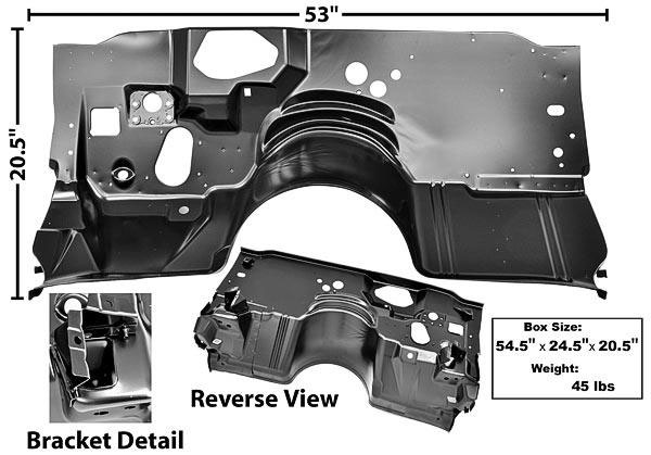 1978 Pontiac Firebird/TransAm FIREBIRD FIREWALL AIR HEATER DELETE - BLANK | BP8492F