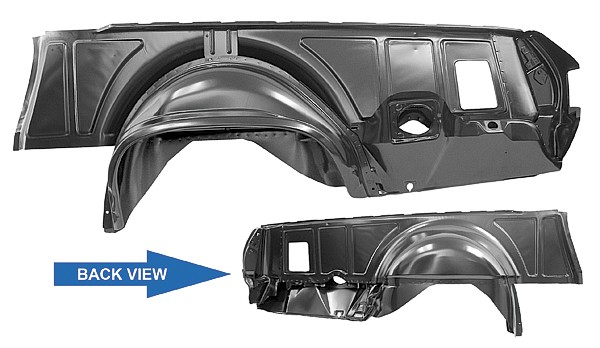 1970 Chevrolet El Camino COMPLETE INNER QUARTER PANEL (INCLUDES INNER QUARTER PANEL, COMPLETE INNER & OUTER WHEEL HOUSE, BED TO QUARTER PANEL FILLER & TAIL LAMP MOUNTING PANEL) - LH | BP9587E