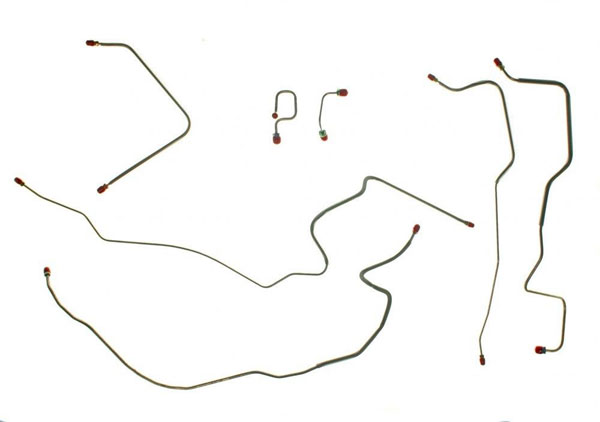 1971 GM Truck FRONT BRAKE LINE KITS; TKT7105; ORIGINAL MATERIAL; 7 PIECES; POWER DISC 2WD 1/2 TON; FITS C10 | BR1244K