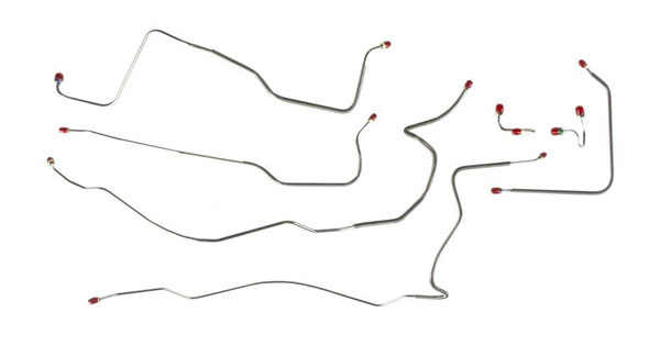 1971 GM Truck POWER DISC 2WD 3/4 TON FRONT BRAKE LINE KIT 7 PCS - TKT7107 (FITS C20) | BR1248K
