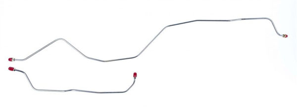 1967 GM Truck STAINLESS STEEL EATON COIL REAR AXLE BRAKE LINE 2 PCS - TRA6804SS (FITS C10/C20 PICKUP) | BR1279K