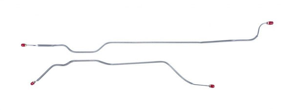 1972 GM Truck 2WD 1/2 LEAF SPRING ONLY REAR AXLE BRAKE LINE 2 PCS - TRA7102 (FITS C10 PICKUP) | BR1280K
