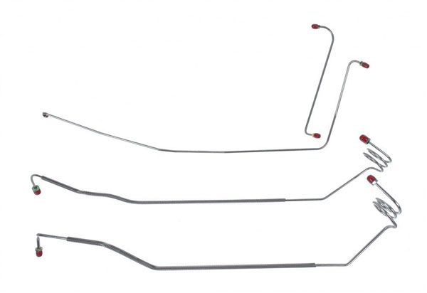 1985 GM Truck POWER DISC 1/2 -3/4 TON FRONT BRAKE LINE KIT 4 PCS - TKT8101 (FITS C10/C20) | BR1312K
