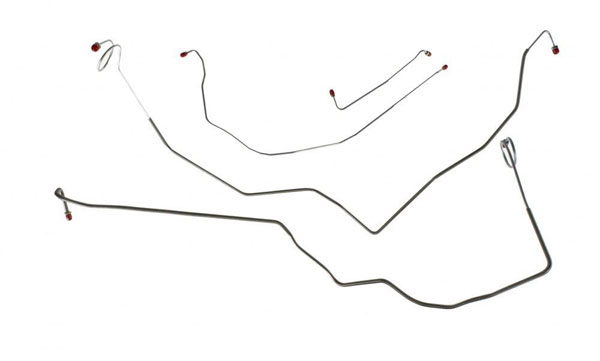 1989 GM Truck STAINLESS STEEL 4WD FRONT BRAKE LINE KIT 4 PCS - TKT8906SS (FITS C3500) | BR1335K