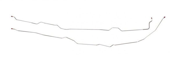 1983 GM Truck STAINLESS STEEL LONGBED 2 WD - FRONT TO REAR BRAKE LINES 2 PCS - TIN8102SS (FITS C10/C20/C1500/C2500) | BR1395K