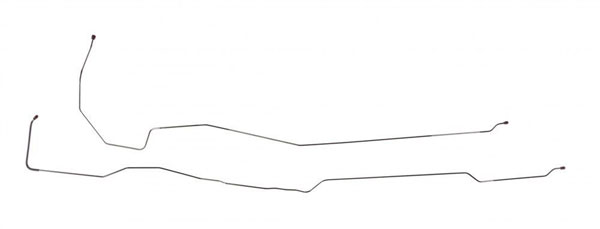 1995 GM Truck STAINLESS STEEL 1500 4WD EXT CAB - FRONT TO REAR BRAKE LINES 2 PCS - TIN9507SS (FITS K1500) | BR1429K