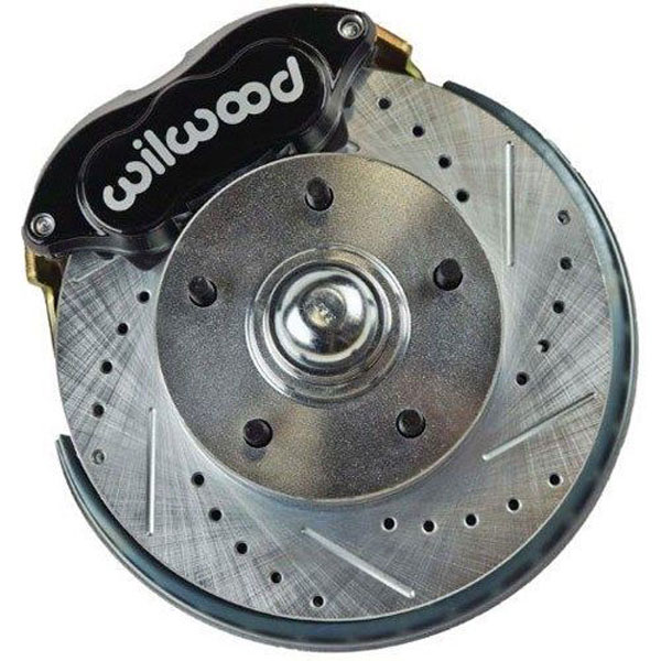 1971 Pontiac Grand Prix 69-UP WILWOOD DISC BRAKE WHEEL KIT WITH STOCK HEIGHT SPINDLES AND DUAL PISTON BLACK CALIPERS (69-72 GRAND PRIX / 72-74 VENTURA) - AFXWK32S | BR5113Z