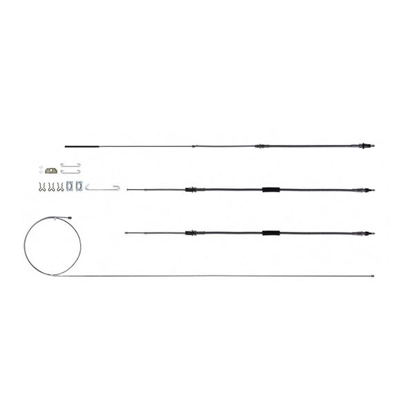 1965 Buick Skylark/GS/Regal/GN EMERGENCY BRAKE CABLE FULL SET WITH ALL HARDWARE EXCLUDING TH400 IN OE MATERIAL RSBCA08 | BR6408S