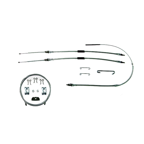 1967 Chevrolet El Camino EMERGENCY BRAKE CABLE FULL SET WITH ALL HARDWARE TH400 IN OE MATERIAL RSBCC07 | BR6707E