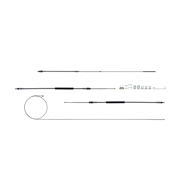 1971 Chevrolet El Camino EMERGENCY BRAKE CABLE FULL SET WITH ALL HARDWARE EXCLUDING TH400 IN OE MATERIAL RSBCC08 | BR6808E