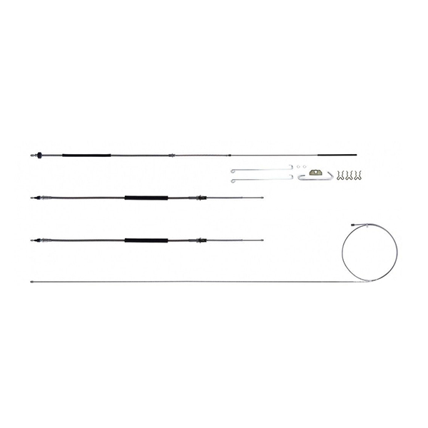 1973 Chevrolet Monte Carlo EMERGENCY BRAKE CABLE FULL SET WITH ALL HARDWARE EXCLUDING TH400 IN OE MATERIAL RSBCM03 | BR7303M