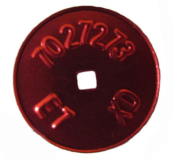 1967 Pontiac GTO/LeMans/Tempest CARBURETOR TAG STAMPED # 7027273 E7 XD | CB1251Z