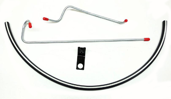 1972 Chevrolet Monte Carlo VACUUM ADVANCE LINE KIT 402/454 HOLLEY FOR MODELS WITH TCS (INCLUDES STEEL LINE, RETAINER CLIP ON INTAKE AND WHITE STRIPE HOSE) | CB5987C