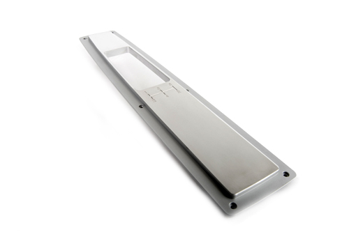 1970 Chevrolet Chevelle/Malibu BILLET ALUMINUM CONSOLE TOP PLATE COVER (5-SPEED MANUAL) BRUSHED - CLEAR | CP10953V