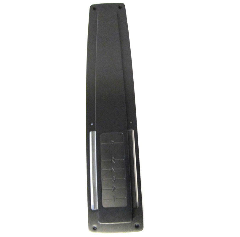 1968 Chevrolet Chevelle/Malibu BILLET ALUMINUM CONSOLE TOP PLATE COVER (AUTOMATIC 3-SPEED) BLACK ANODIZED | CP10966Z