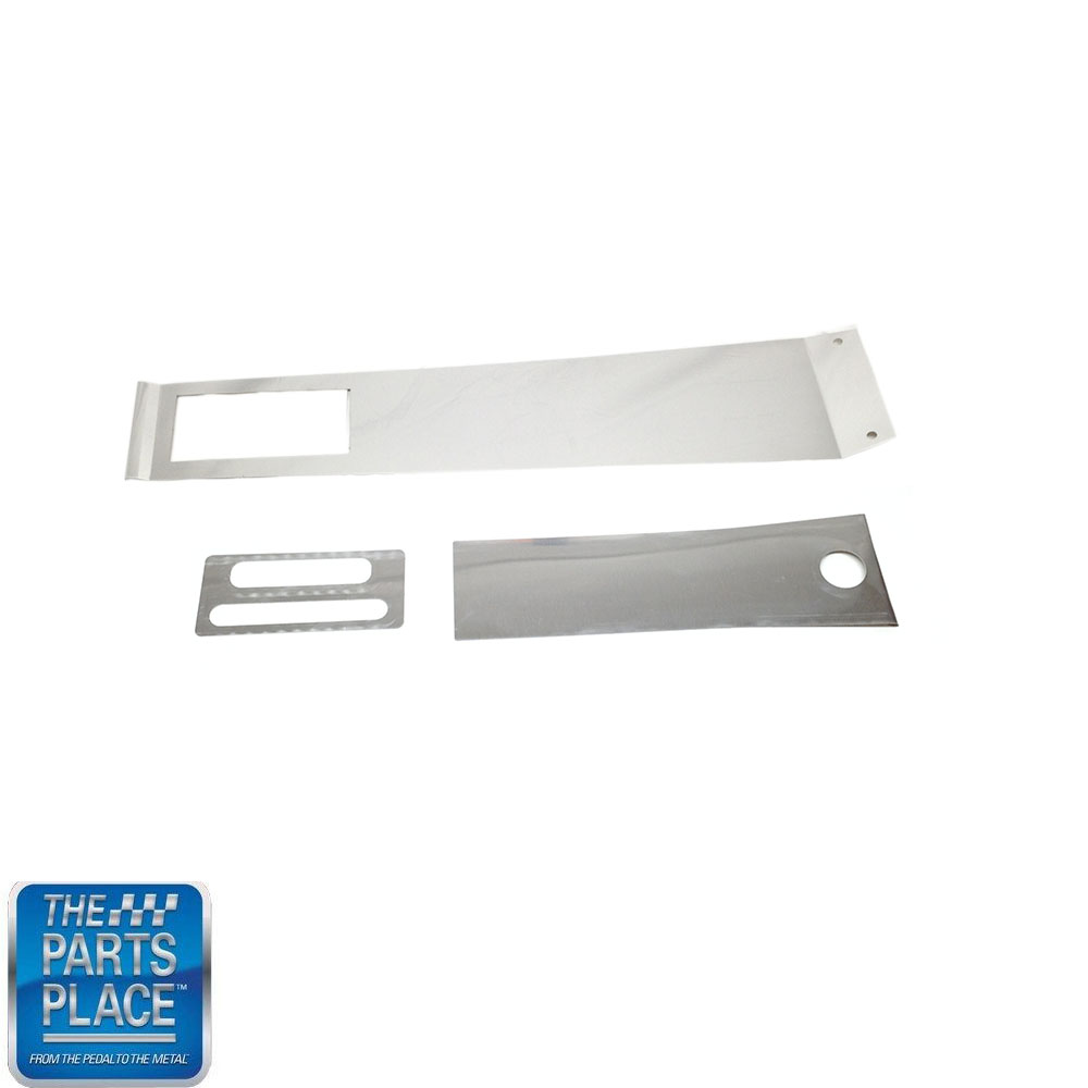 1967 Pontiac GTO/LeMans/Tempest 2 SPEED CONSOLE ALUMINUM BACKER REINFORCER ONLY (YOU MUST BUY WOOD GRAIN)- 3 PIECE | CP1698G