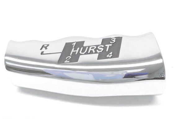 2007 Pontiac Full Size HURST T-HANDLE MANUAL POLISHED CHROME FINISH WITH 4 SPEED PATTERN WITH HURST LOGO 3/8 | CP5243Z