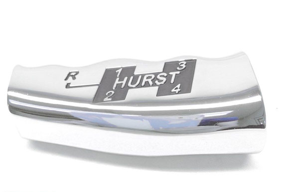 1993 Pontiac Full Size HURST T-HANDLE MANUAL POLISHED CHROME FINISH WITH 4 SPEED PATTERN WITH HURST LOGO 3/8 | CP5243Z