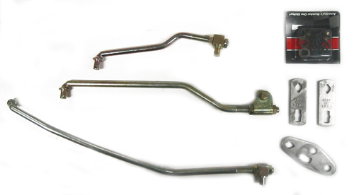 1969 Pontiac GTO/LeMans/Tempest HURST SHIFTER ROD & TAB SET (3 RODS, 3 PIECE TAB SET, METAL BUSHINGS & CLIP KIT) | CP9066Z