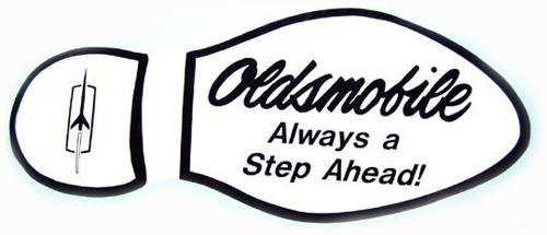 1984 Oldsmobile Cutlass/442/F85 VINTAGE SALES DECALS FOR OLDSMOBILE DEALERSHIP FLOOR (WHITE) - EA | DC12616T